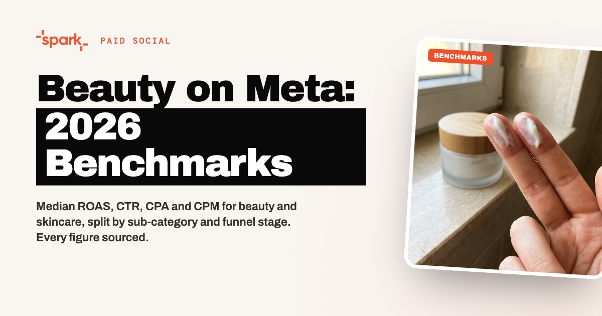Meta Ads Benchmarks for Beauty and Skincare (2026): ROAS, CTR, CPA and CPM