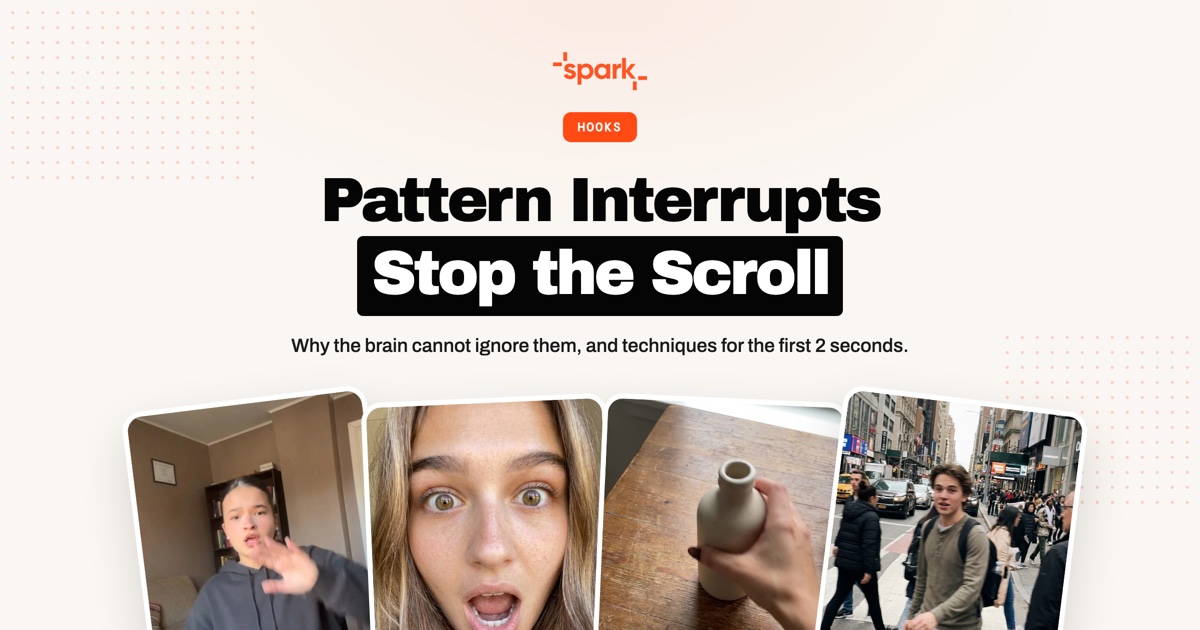 Pattern Interrupts: The Craft of Stopping the Scroll in Under 2 Seconds