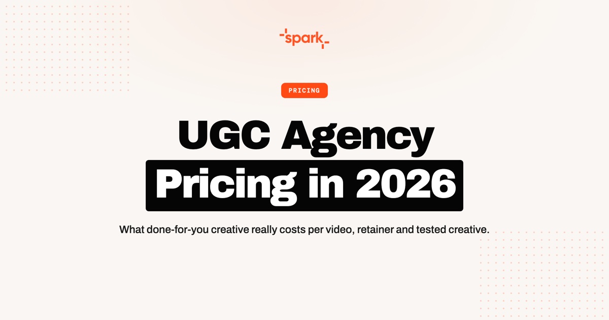 UGC Agency Pricing in 2026